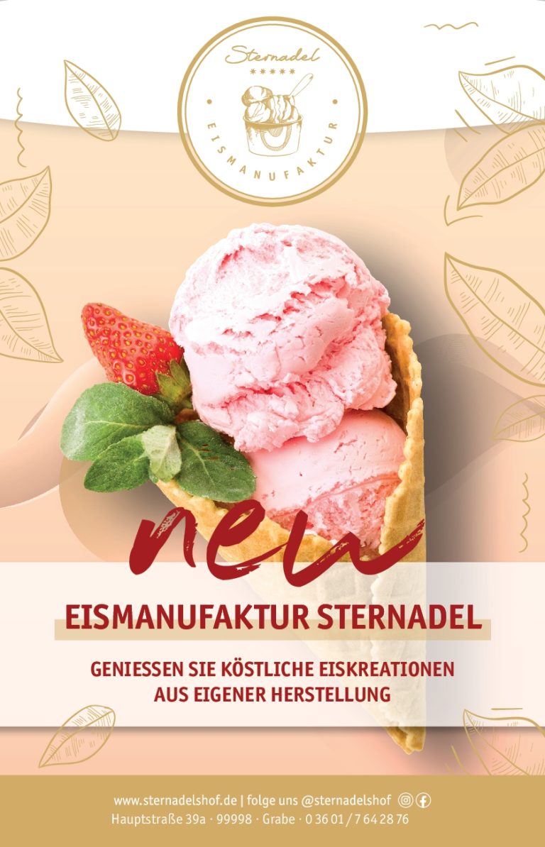 Anzeige zur Eismanufaktur Sternadel