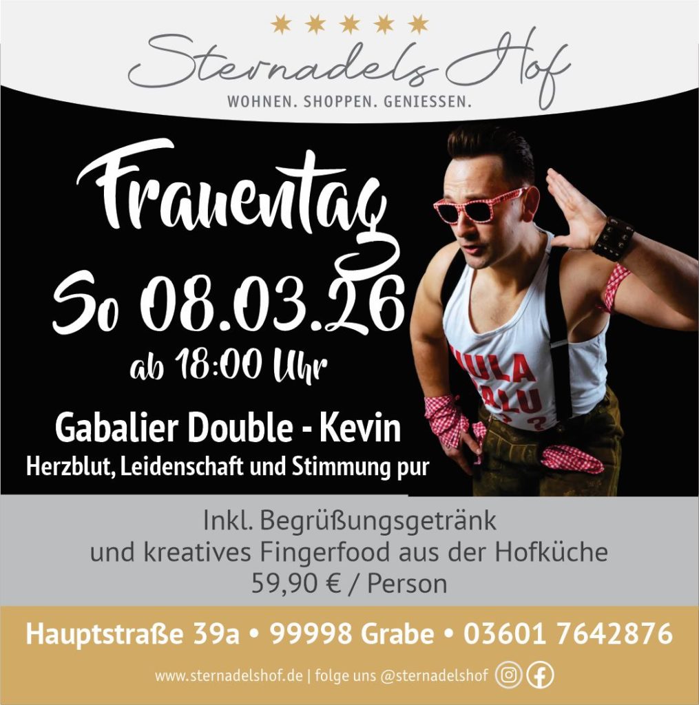 Anzeige zum Event Frauentag 08.03.2026 mit Gabalier Double Kevin