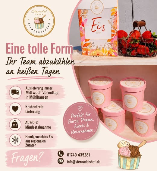 Eislieferung von Sternadels Hof