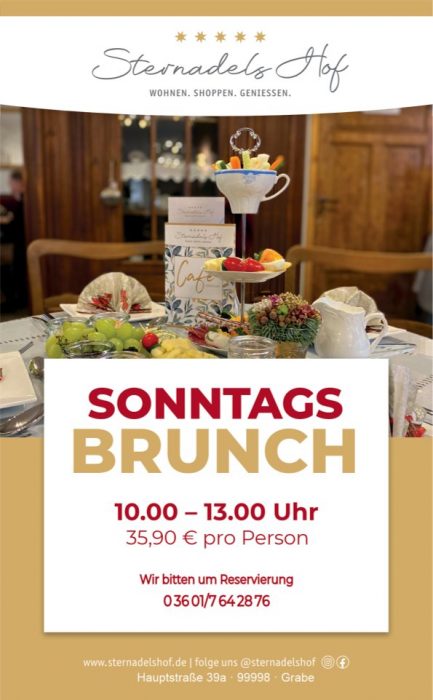 Sternadels Hof Sonntagsbrunch Mühlhausen